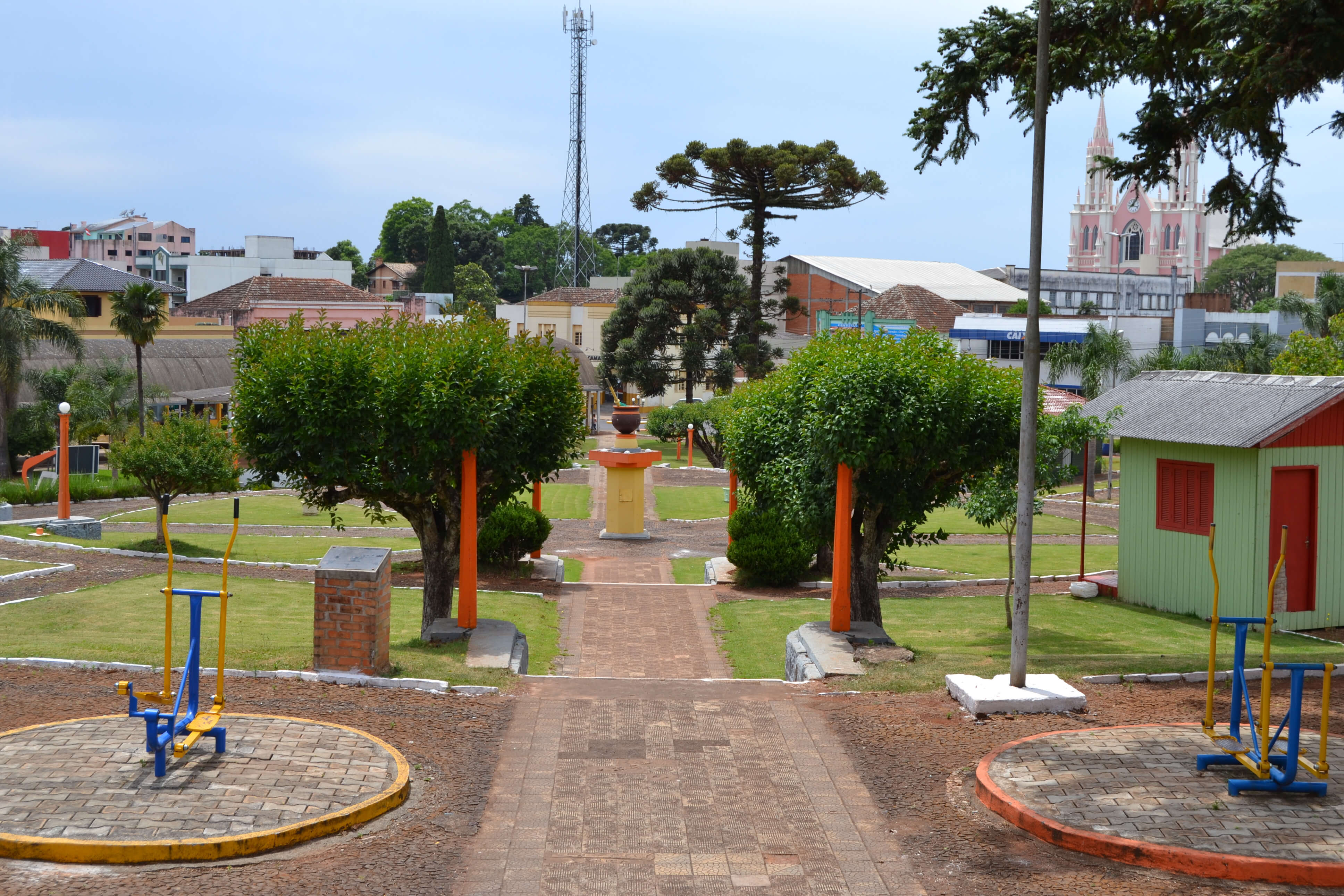 Praça Flores da Cunha em Getúlio Vargas